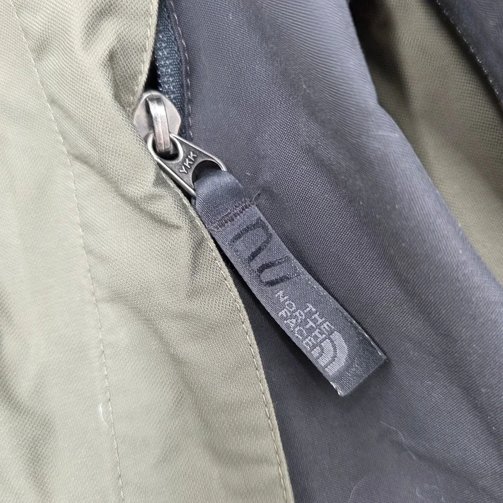 The North Face HyVent‎ Mens XL Full Zip Jacket Khaki Black Waterproof Outdoor
